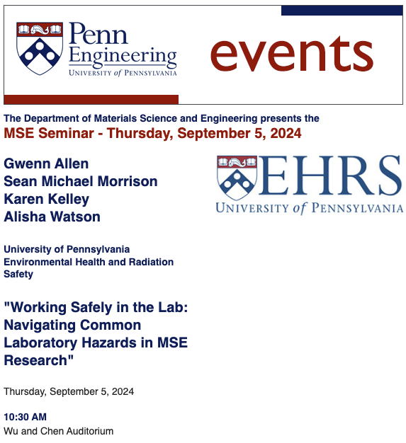 MSE Seminar – EHRS Safety Review